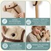 Hobby Horse – koń na kiju dla dzieci 80 cm, beżowy